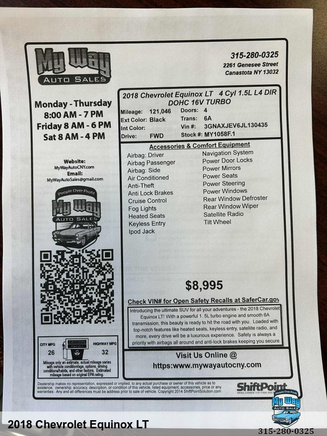 2018 Chevrolet Equinox LT