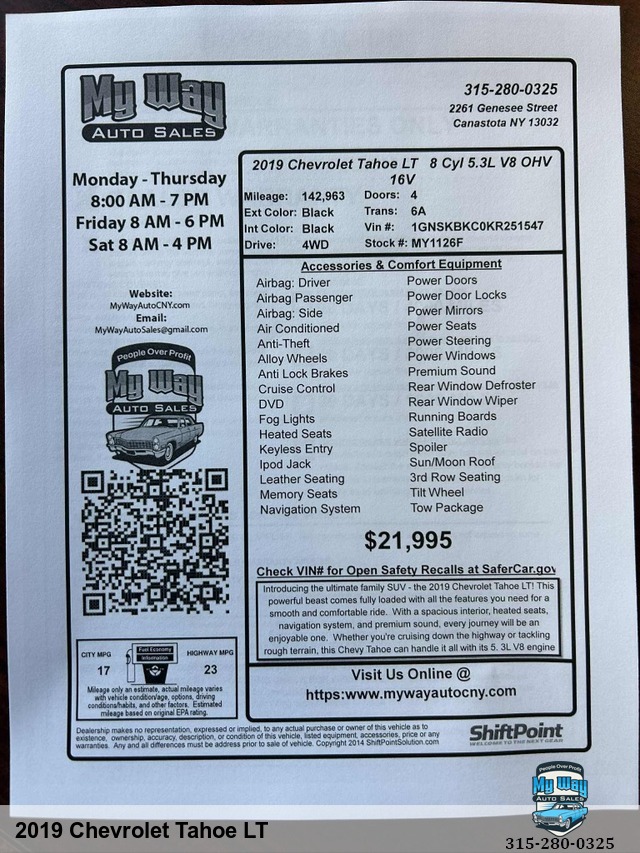 2019 Chevrolet Tahoe LT